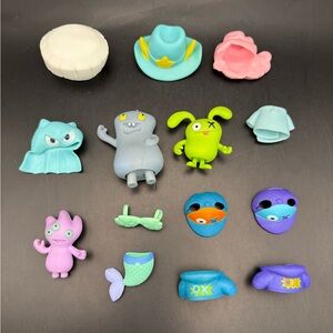 Ugly Doll Toy Lot Surprise Disguise 3 Mini Vinyl Figures & Clothes ~ Hasbro